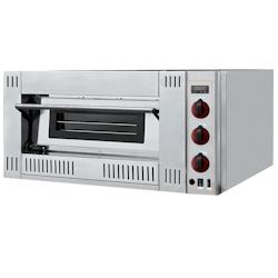 EURAST - Four à pizza à gaz à 1 chambre pour 6 pizzas ø 300 - 1000x1140x480 mm - 21 Kw - 516GR122 - gris inox 516GR122_0