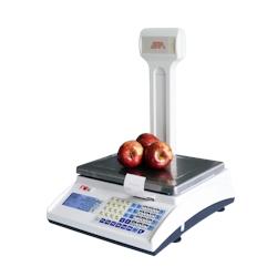 EXA FW BALANCE HOMOLOGUEE FW18IMPTOUREL 30kg/10g Balance poids prix à colonne, batterie et ticket. Idéale pour les marchés et sédentaires. - beige_0