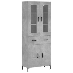 Helloshop26 - Buffet bahut commode armoire meuble de rangement organisateur cuisine salle de séjour salon haut 69,5 x 34 x 180 cm 02_0034527 - 300021_0