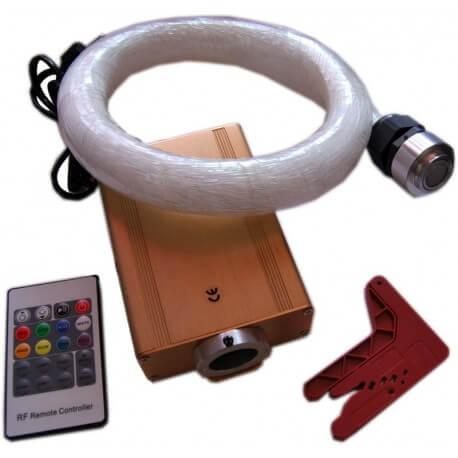 Kit fibre optique 16W blanc Skyled - 200 fibres pour ciel étoilé avec télécommande et cutter inclus_0