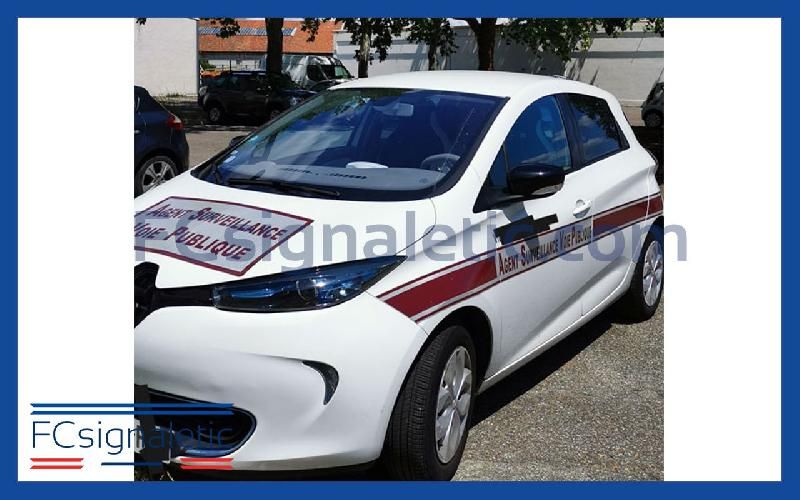 Kit sérigraphie balisage ASVP bordeaux pour véhicule léger et petits utilitaires_0