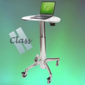 Laptop Kidney Cart H Class - Chariot informatique médical réglable en hauteur - Ergonoflex - 15,87 kg_0