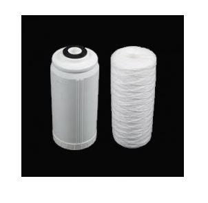 Pack BlueDuo Premium - Cartouche filtrante bobinée 1-50 microns + conteneur charbon actif rechargeable BIG BLUE 10''_0