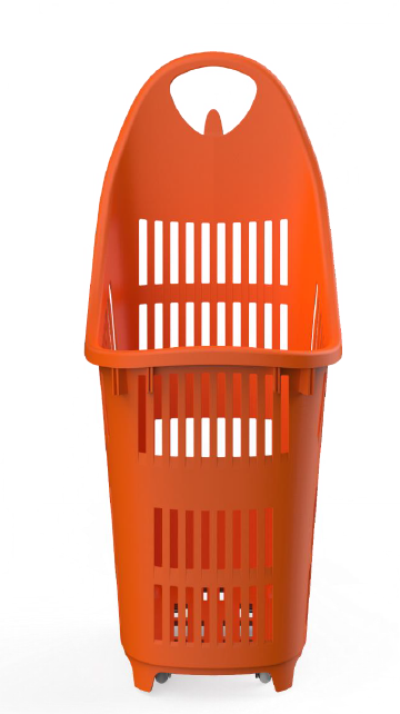 Panier à 2 Roulettes - Capacité 70L - Dimensions 380x490x890 mm - Poids 1.96 kg_0