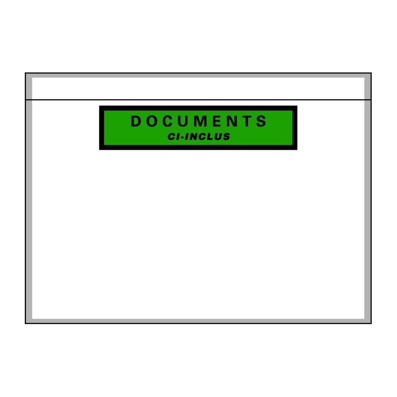 Pochette porte-documents adhésive papier recyclable_0