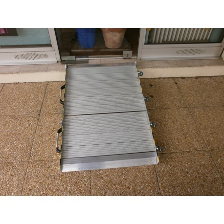 Rampe d'accès aluminium pliante - largeur 80 cm ou 90 cm - longueur 160 cm - capacité 350 kg_0