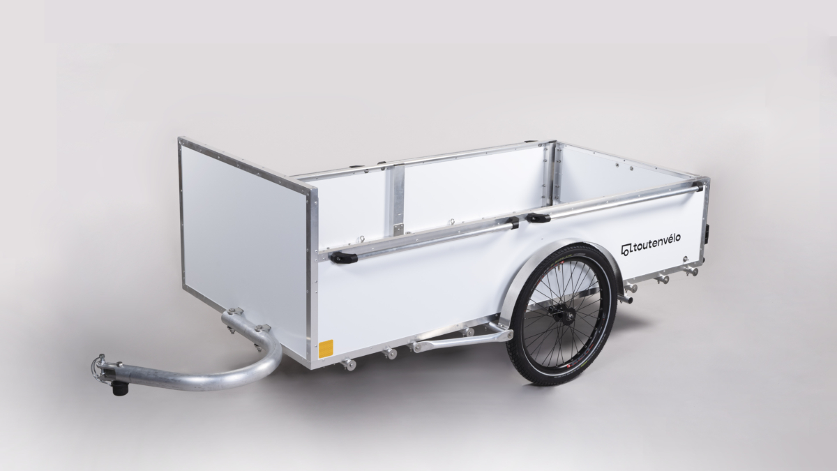 Remorque vélo ridelle très solide, ultra polyvalente, avec de nombreuses possibilités d'agencement - Charge utile de 150 à 300 kg_0