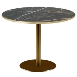Restootab - Table Ø120cm Rome bistrot marbre feu - noir TB-ROMXL2-R120M-MB.SAMA-LAI_0