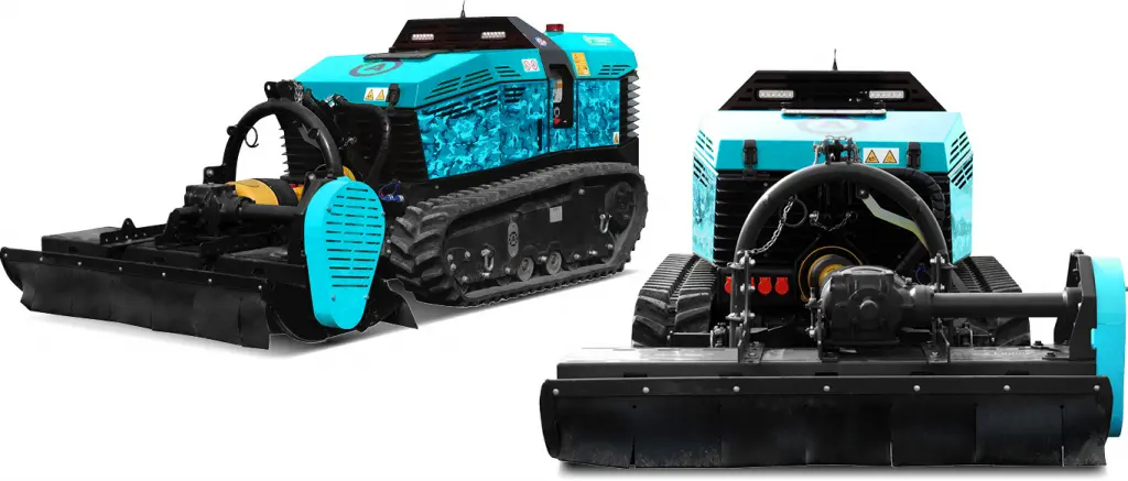 Robot débroussailleur sur chenilles Axxo Antolini AV55 - Puissance: 55 cv à 2 500 tr/min - Réservoir 50 L_0