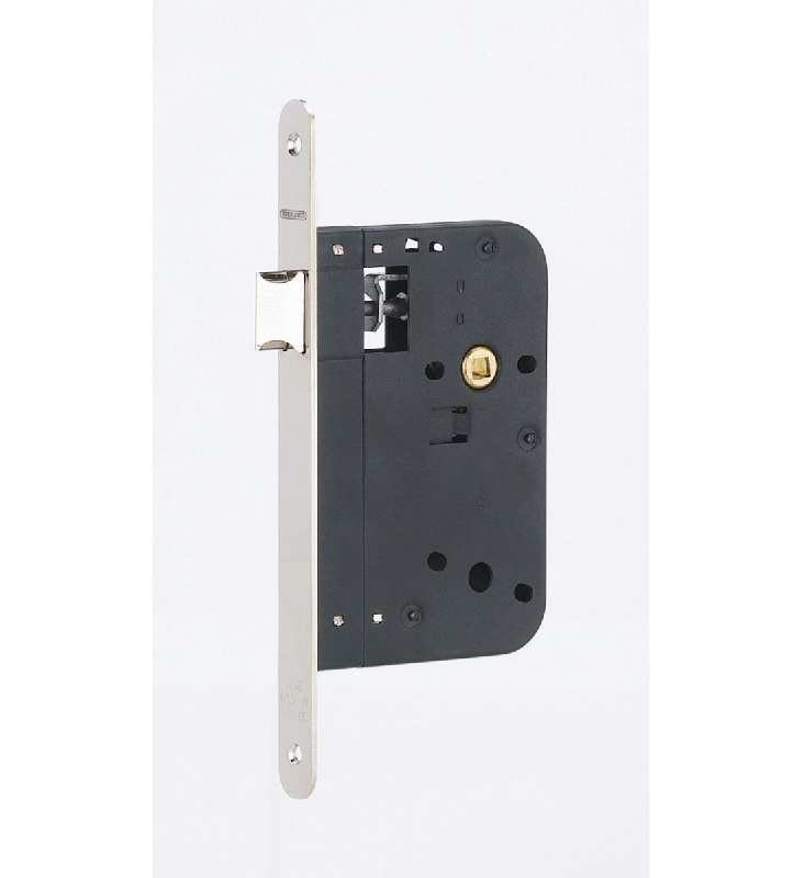 Serrure encastrable pour porte intérieure, axe 70mm, bouts ronds, nickelé - THIRARD - gris 3150260172904_0