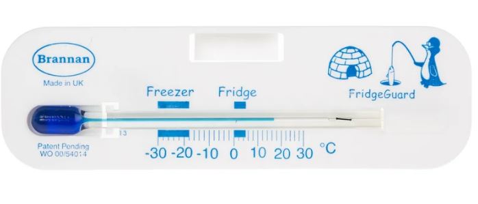 Thermomètre à liquide pour appareils ménagers - Brannan - 130 x 40 x 22 mm - +30 °C - Fluide non toxique_0