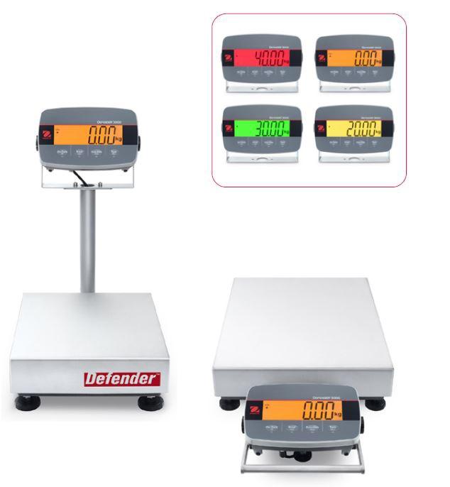 BALANCE INDUSTRIELLE OHAUS DEFENDER 3000 PLATEAU INOX