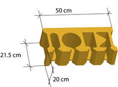 Betophone ® poids du bloc : 25 kg environ_0