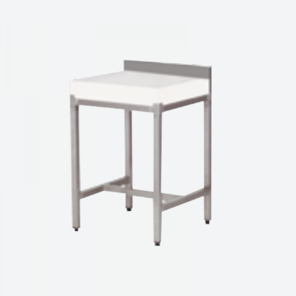 Billot de boucher en polyéthylène blanc avec dosseret porte-outils - MAPAL - 3 dimensions disponibles_0