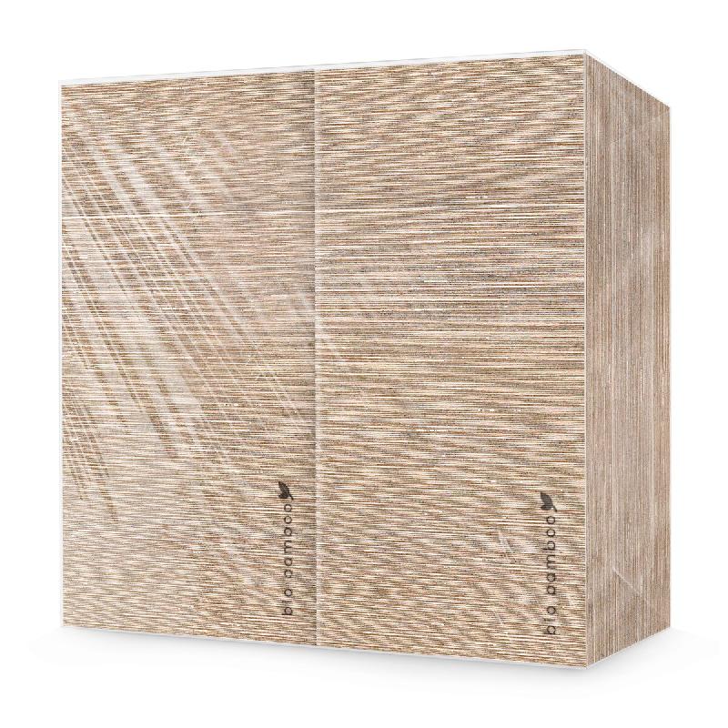 Bio Bamboo® - Serviette à couverts jetable, 40 x 40 cm, extrêmement douce, compostable, viscose de bambou, 600 pièces, cacao - marron Bambou 80501_0
