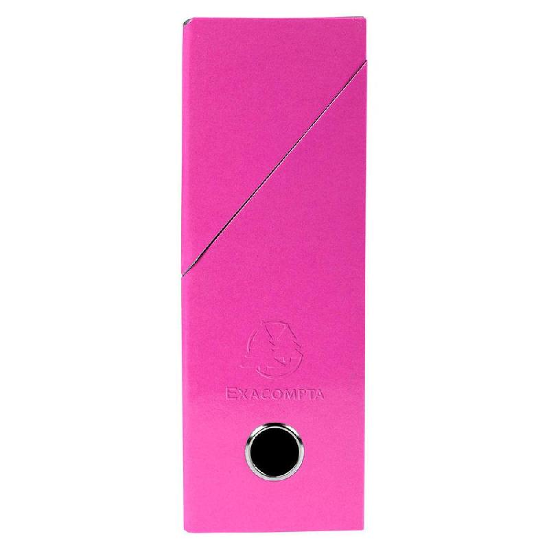 BOÎTE DE CLASSEMENT EXACOMPTA IDERAMA EN CARTON POUR 800 FEUILLES A4 (210 X 297 MM) - ROSE - LOT DE 5