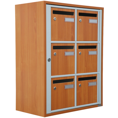 Boîtes aux lettres collectives - acier, bois ou mixte - normes NF D 27 404 - profondeur 380mm_0