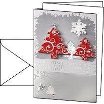 CARTE DE NOËL 'THREE TREES', A6, 250 G/M2