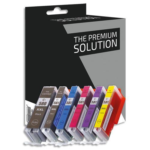 CARTOUCHE PSN P/4 THE PREMIUM SOLUTION - COMPATIBLE JET D'ENCRE - NCMJ CANON 580XXL/581XXL - B8C580XXL/581XXLB/CL