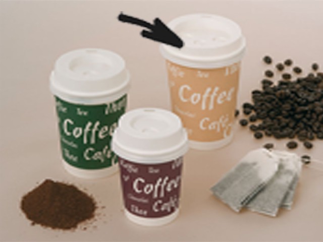 COUVERCLE BLANC POUR GOBELET CAFÉ ALLONGÉ