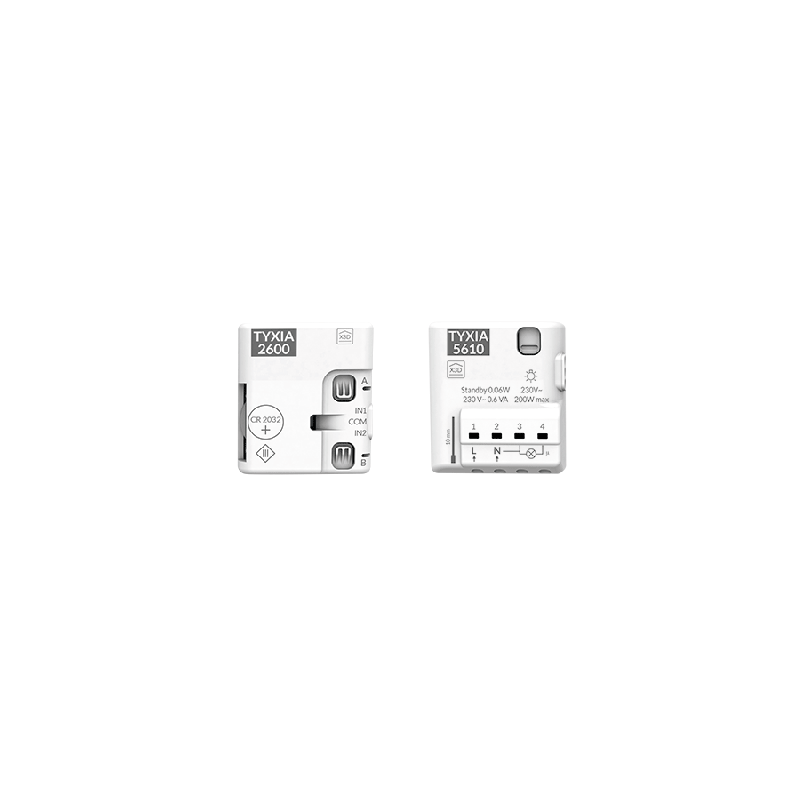 DELTA DORE TYXIA 501 PACK VA ET VIENT SANS NEUTRE PRÊT À POSER 6351407