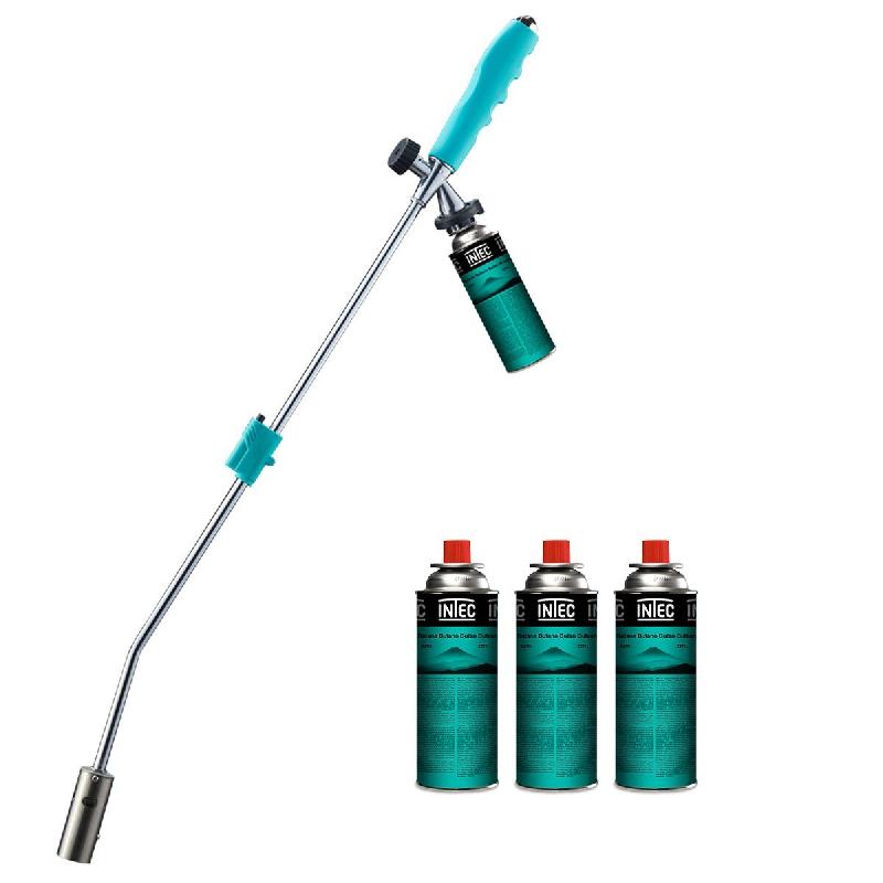 Désherbeur thermique Brule Herbes + 4 Cartouches de gaz 250g KZ GARDEN - bleu 3701599316462_0