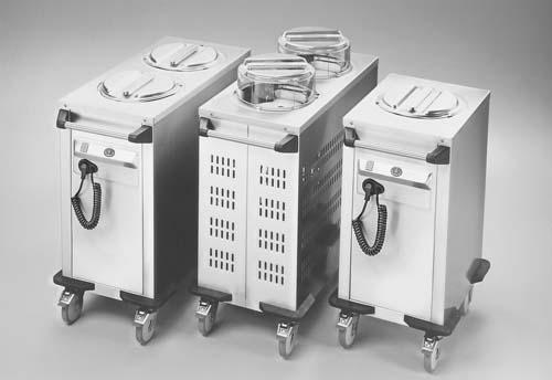 DISTRIBUTEUR D'ASSIETTES À TUBES RONDS RRV-2L 190-280