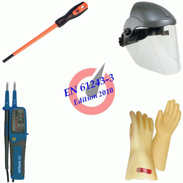 KIT D'EPI AVEC VAT POUR INTERVENTION BT, 1000V MAX., HABILITATION BR - DIVKITBR