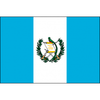 DRAPEAU GUATEMALA : DIMENSIONS - 50 X 75 CM