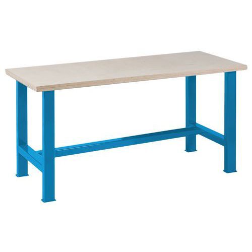 ETABLI PLATEAU MULTIPLIS 1500 X 750 X HT 840 CM BLEU 5012 - ANJOU TOLERIE
