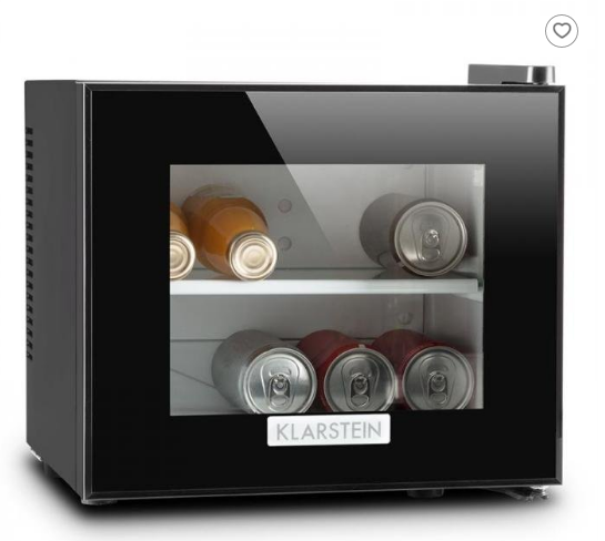 Frosty mini frigo Klarstein - 10L, noir, silencieux 30dB, classe énergétique A+_0