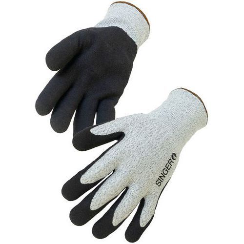 GANT PEHD COUPURE D PAUME ENDUITE NITRILE MOUSSE TAILLE 10 - SINGER SAFETY