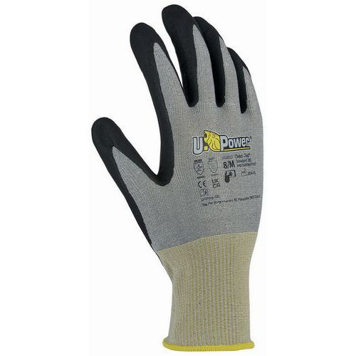 GANTS ANTICOUPURE NIVEAU C TACTILE END. NITRILE RUMBA T9 - U POWER
