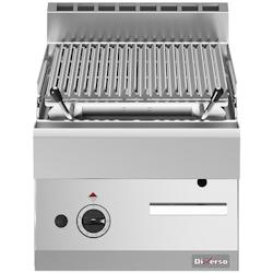 Grill pierre de lave, 1/2 module, grille en fonte 