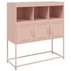 Helloshop26 - Buffet bahut commode armoire meuble de rangement organisateur cuisine salle de séjour salon 100,5 x 39 x 107 cm acier 02_0036191 - 3000_0