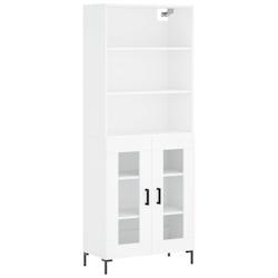 Helloshop26 - Buffet bahut commode armoire meuble de rangement organisateur cuisine salle de séjour salon haut 69,5 x 34 x 180 cm 02_0032557 - 300021_0