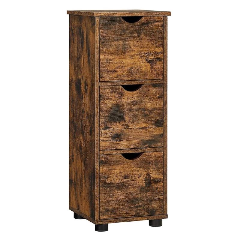 Helloshop26 - Meuble de salle de bain armoire de rangement tour à 3 tiroirs placard 3 niveaux colonne 30 x 30 x 80 cm pour salle de 12_0006468 - 3000_0