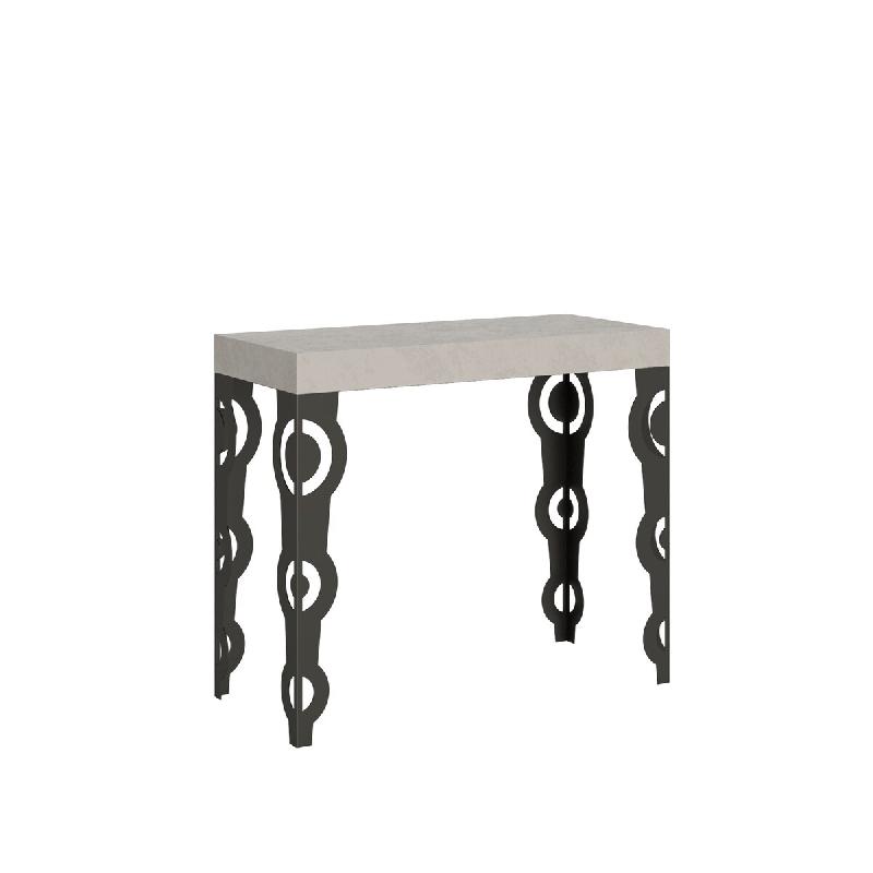 Itamoby Console extensible en cachemire Karamay 90x40/300 cm - gris multi-matériau VE300COKRYFOL-CH-AN_0