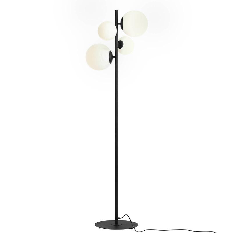 ALDEX LAMPE SUR PIED DIONE, À 4 LAMPES, NOIR