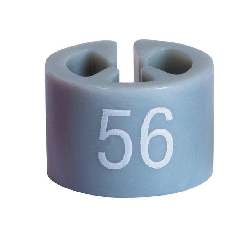Marque taille T56 - sachet de 50 - couleur grise - pour cintres_0