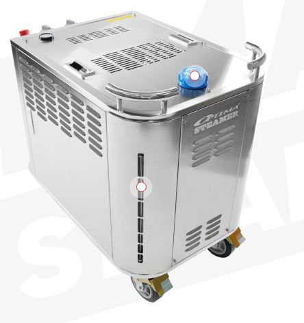 Nettoyeur vapeur électrique et inox conçu pour l'assainissement industriel dans le cadre de la transformation des aliments et de divers besoins de fabrication - Optima Steamer SE-II 27K_0