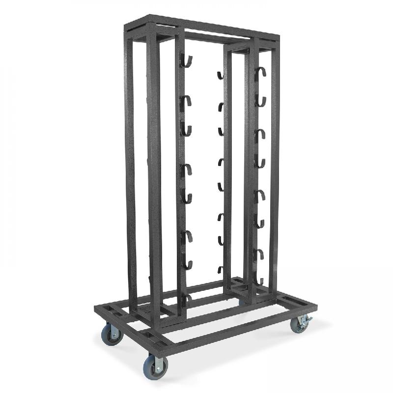 Oviala Business Chariot pour poteaux de guidage - gris acier 104917_0