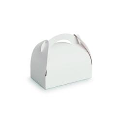 Packnwood FHC - Boîte pâtissière carton blanche avec anse 200x200mm H115mm - 50Pcs - blanc en carton 209BPA2018_0
