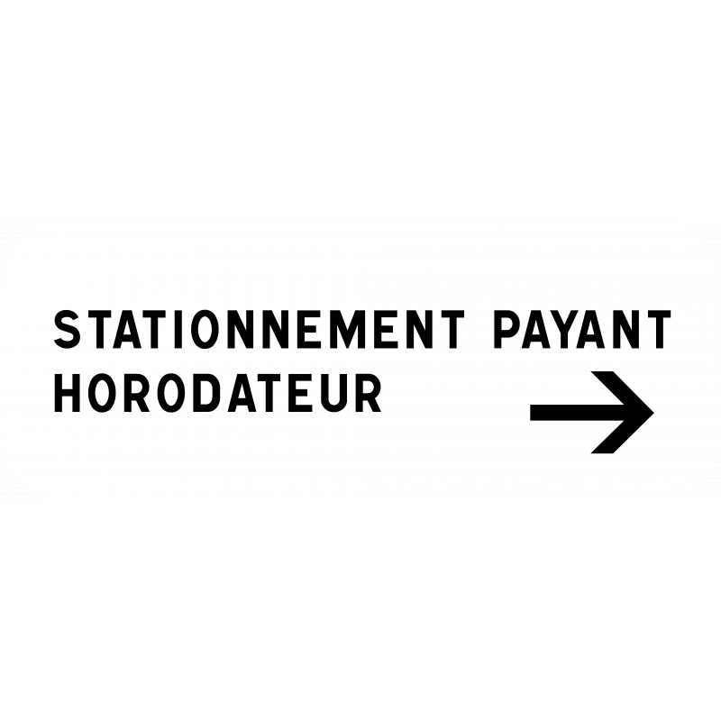 Panonceau de stationnement M6e - Stationnement payant sans parcmètre - Made in France, conforme CE et NF_0