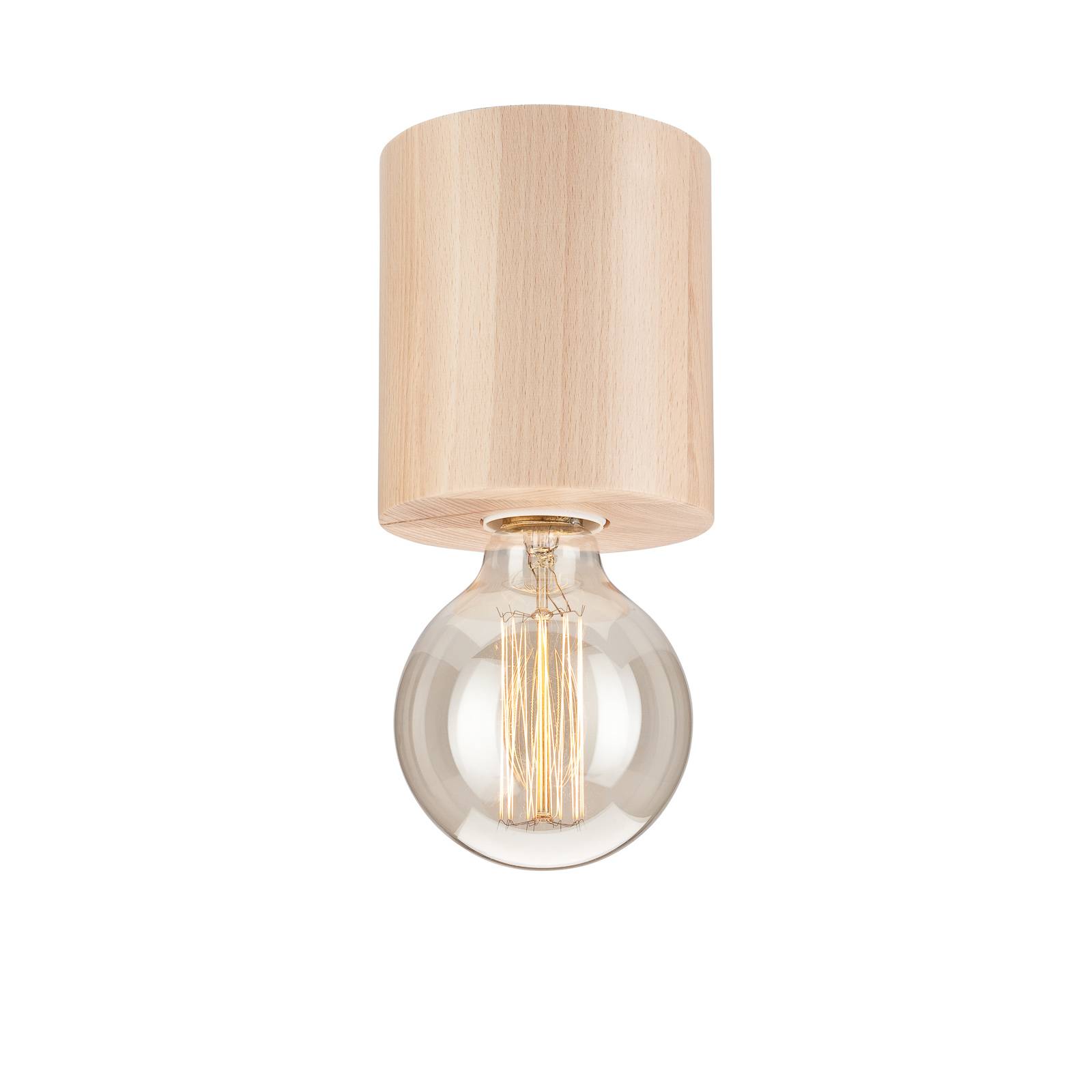 LAMKUR PLAFONNIER BLOCK, BOIS ROND, NATUREL