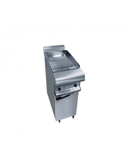 Plancha gaz CAPIC sur placard - Référence W380937 - Plaque inox lisse 15 mm - Puissance 7.2 kW - Gamme CELTIC_0