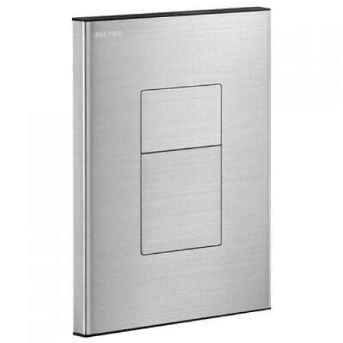 PLAQUE DE COMMANDE WC ENCASTRÉ DOUBLE VOLUME TEMPOFLUX 3 DELABIE