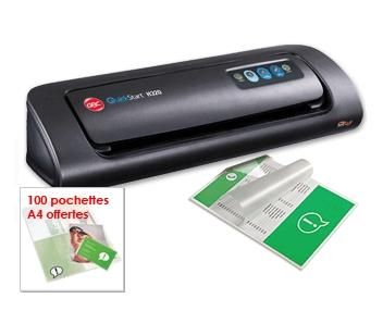 PLASTIFIEUSE A3 QUICKSTART H320 + 100 POCHETTES A4 Comparer les