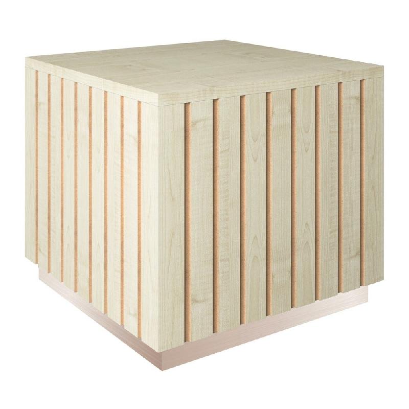 Podium bas Vertigo T03 MDF naturel et érable 45x45x40cm_0