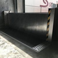 Pollu gate batardeau automatique pour parking souterrain / garage / porte_0